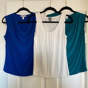 ANN TAYLOR & DRESS BARN Medium Blouses - Pack of 3 Career Tops